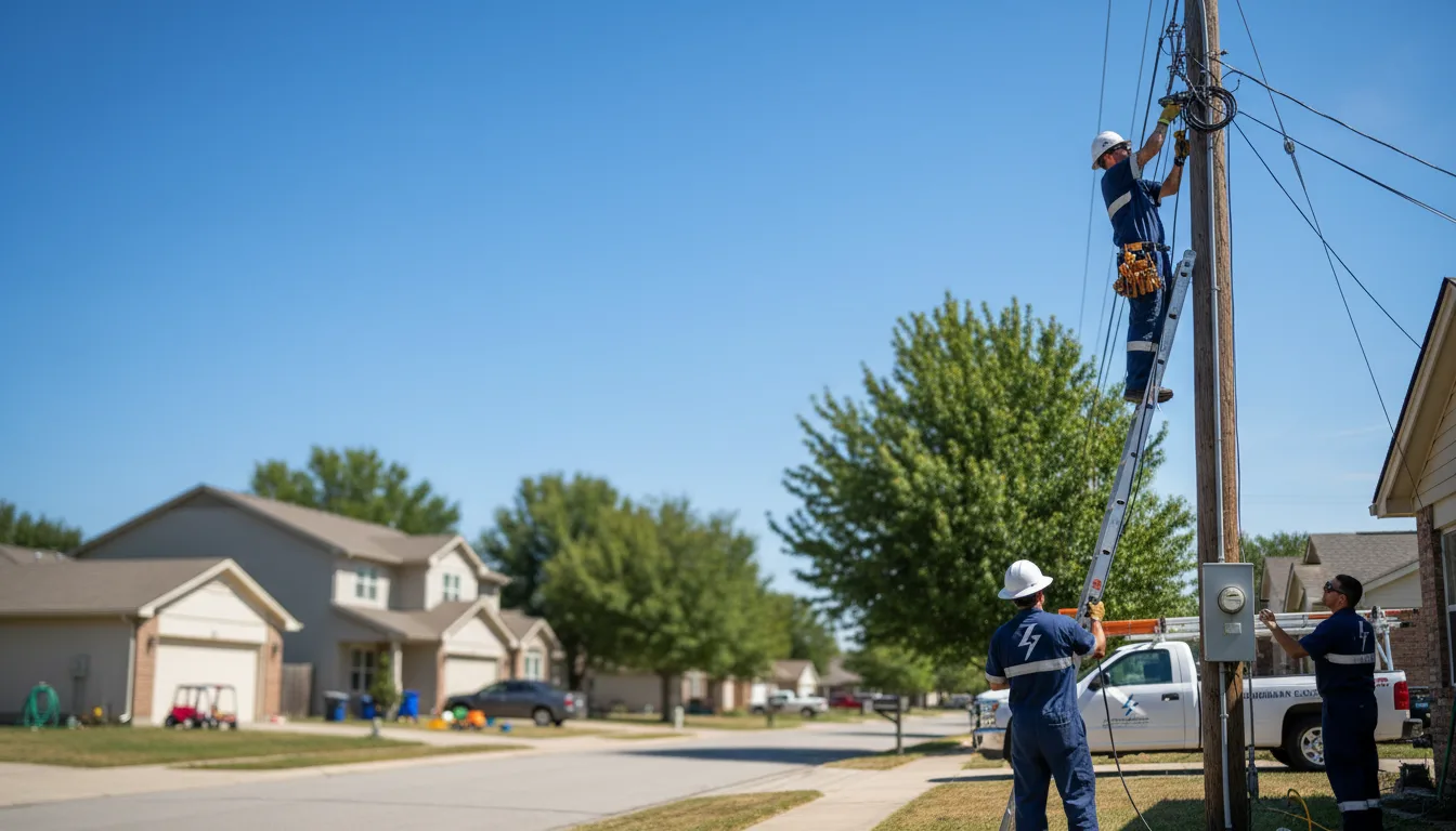 Residential electrician providing installation services in Malaga, WA